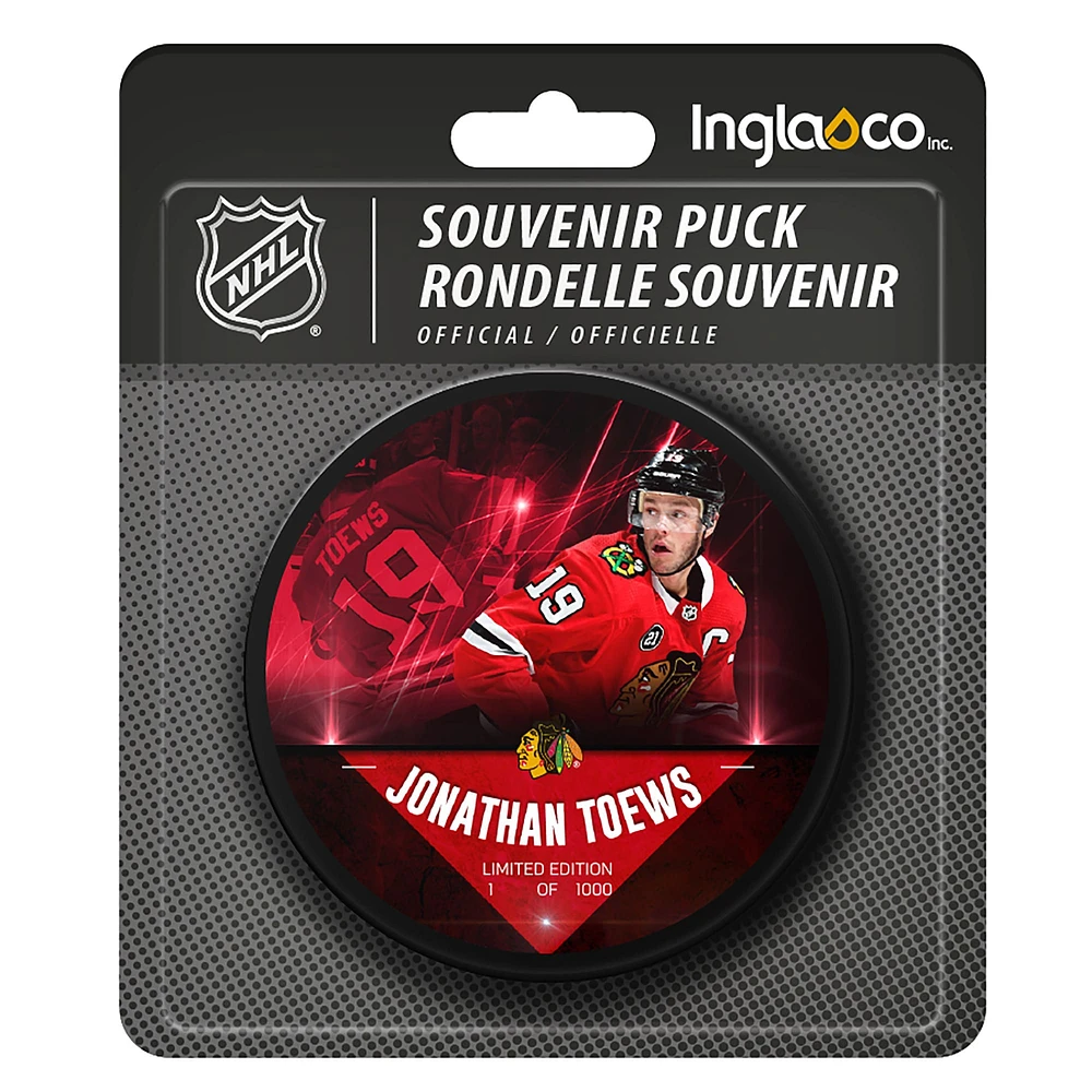 Jonathan Toews Chicago Blackhawks Unsigned Fanatics Exclusive Player Hockey Puck - Limited Edition of 1000