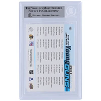 Carte de recrue authentifiée dédicacée 2019-20 Upper Deck Young Guns #500 de Kirby Dach des Chicago Blackhawks et Kaapo Kakko des New York Rangers par les fanatiques de Beckett