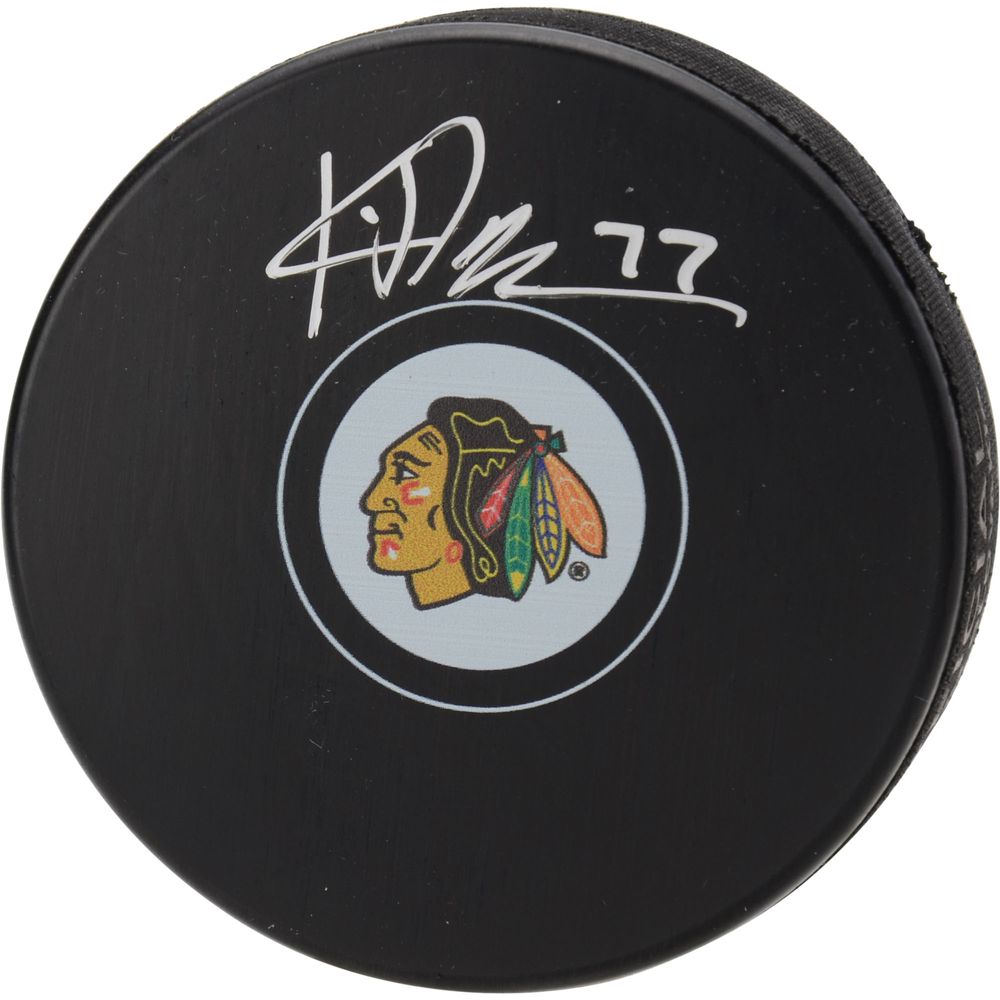 Kirby Dach Chicago Blackhawks Autographed Hockey Puck