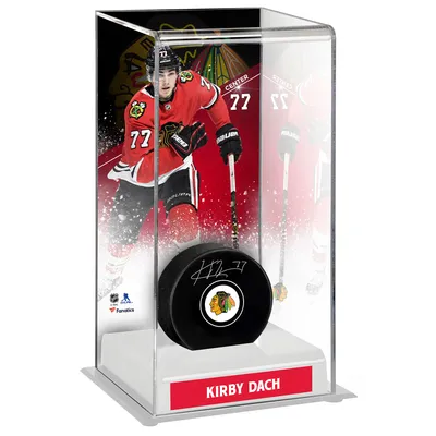 Kirby Dach Chicago Blackhawks Fanatics Authentic Autographed Puck with Deluxe Tall Hockey Puck Case