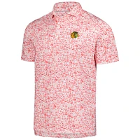 Polo Slapshot pour hommes Johnnie-O rouge/blanc des Blackhawks de Chicago