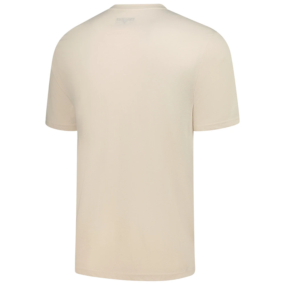 Men's Levelwear Connor Bedard Khaki Chicago Blackhawks Richmond Mileage Name & Number T-Shirt