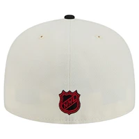 Men's New Era  White Chicago Blackhawks Chrome Two-Toned 59FIFTY Fitted Hat
