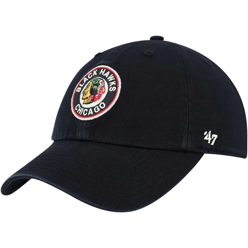 Casquette réglable Clean Up Chicago Blackhawks '47 pour homme