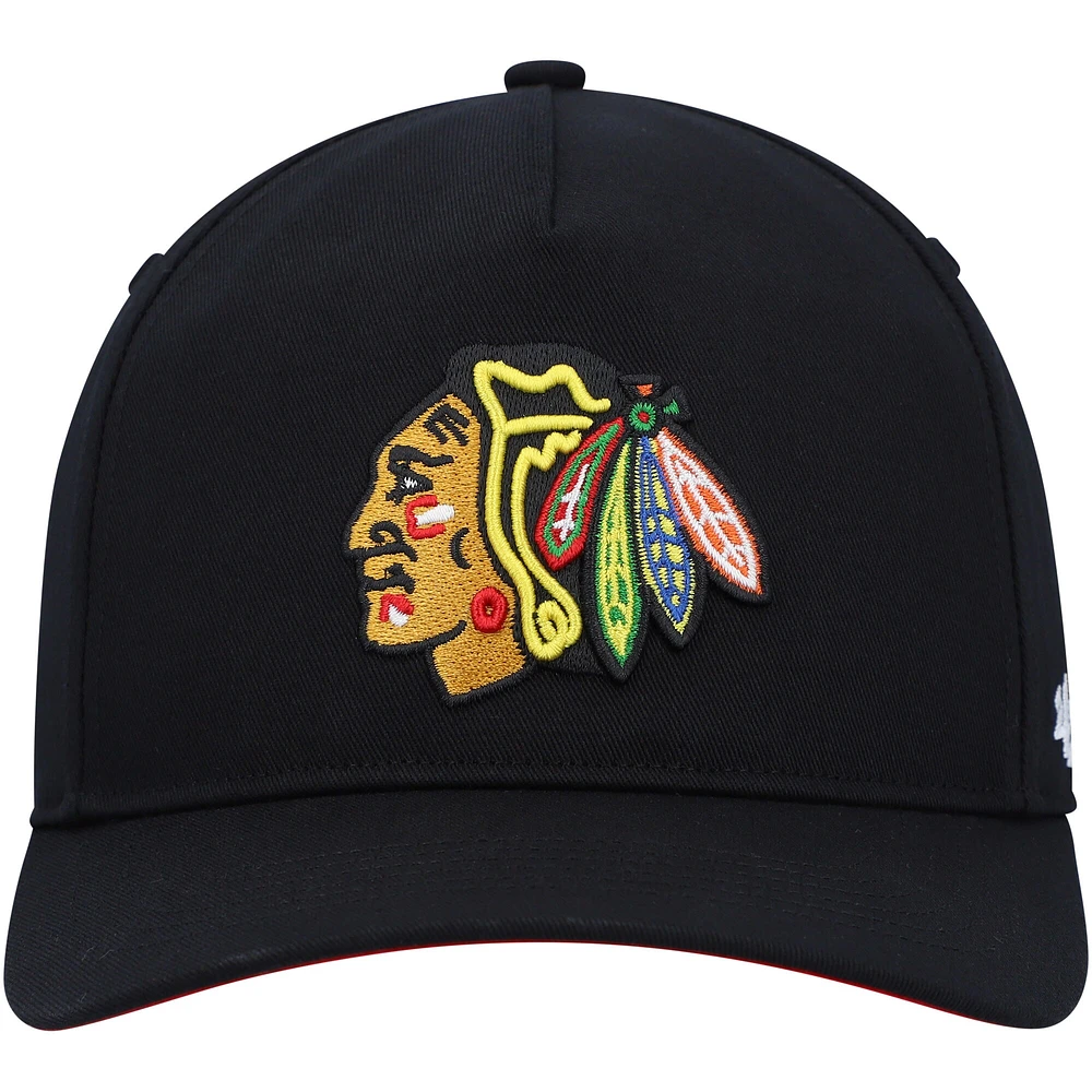 Casquette Snapback pour homme '47 Blackhawks de Chicago, noir, Primary Hitch