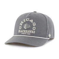 Casquette ajustable Canyon Ranchero Hitch 47 anthracite pour homme des Blackhawks de Chicago