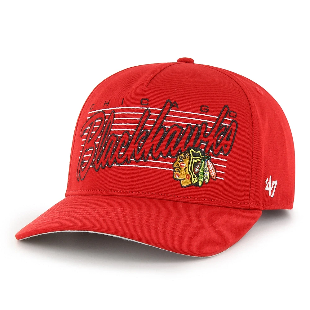 Casquette '47 Red Chicago Blackhawks Marquee Hitch Snapback pour homme