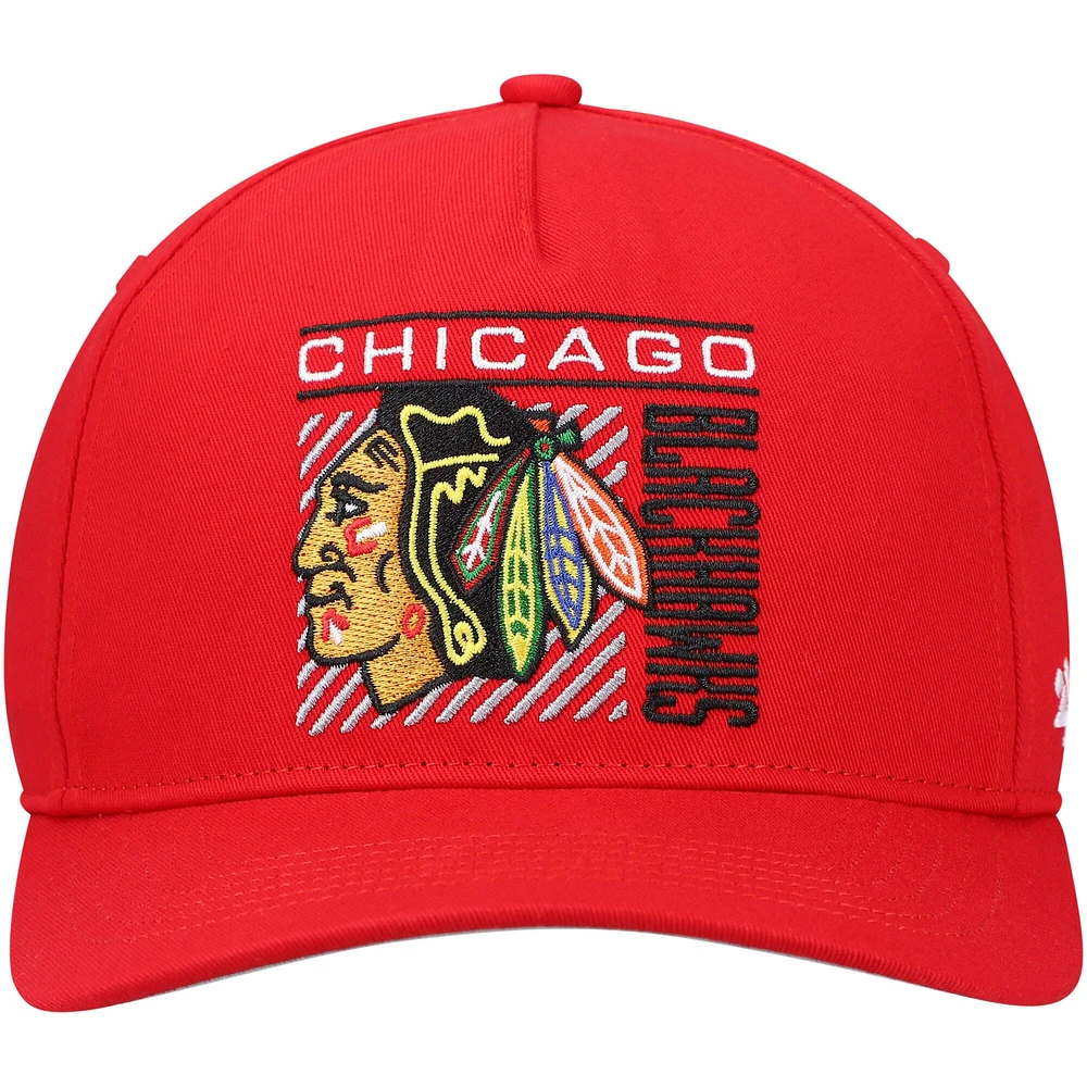 Casquette Snapback Reflex Hitch Chicago Blackhawks '47 rouge pour homme