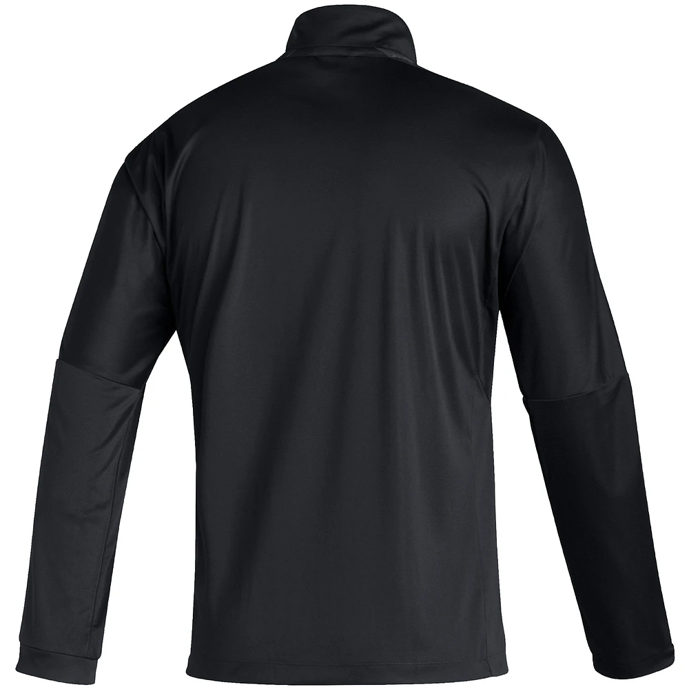Men's adidas Black Chicago Blackhawks Primeblue Quarter-Zip Jacket