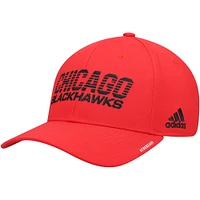 Casquette AEROREADY Flex pour hommes, rouge, Chicago Blackhawks 2021 Locker Room