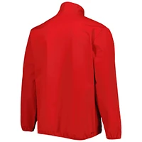 Veste à quart de zip adidas rouge Chicago Blackhawks COLD.RDY pour hommes