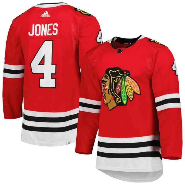 Men's adidas Jack Hughes Red New Jersey Devils Home Authentic Pro Player  Jersey