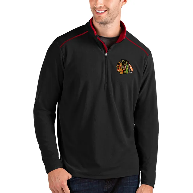 Chicago Bears Antigua Throwback Fortune Big & Tall Quarter-Zip Pullover  Jacket - Heather Black