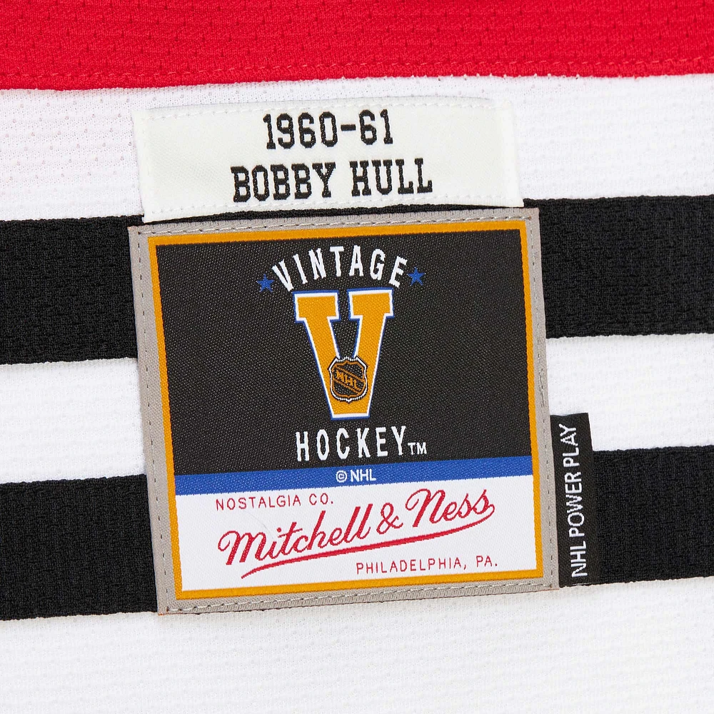 Men's Bobby Hull Scarlet Chicago Blackhawks 1960-61 Power Play Jersey