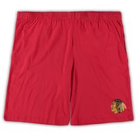 Men's Concepts Sport Red/Heathered Charcoal Chicago Blackhawks Big & Tall T-Shirt Shorts Sleep Set