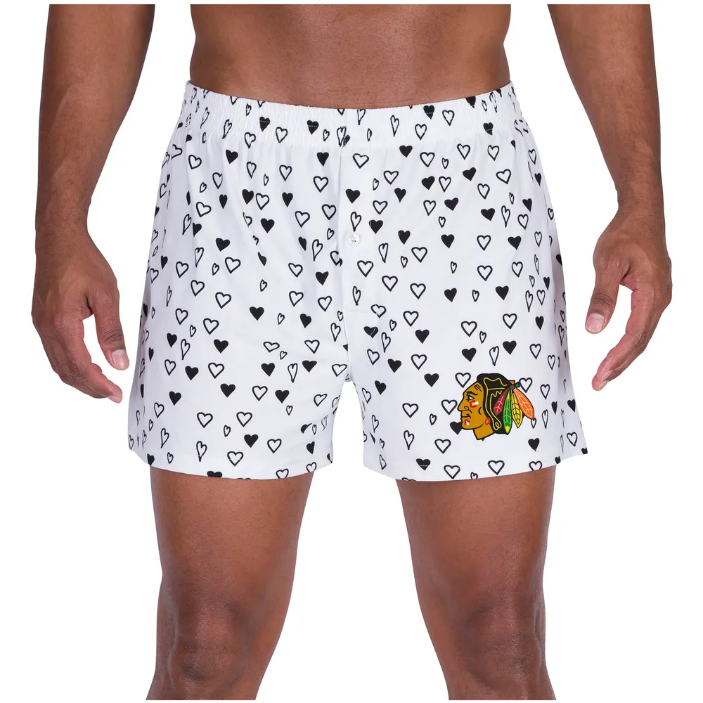 Chicago Blackhawks Concepts Sport Epiphany All Over Print Knit Boxers - White