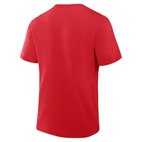 T-shirt Fanatics Athletic Red pour homme avec logo principal de la Classique d'hiver 2025 des Blackhawks Chicago