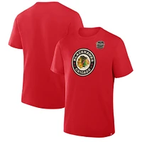 Men's Fanatics Athletic Red Chicago Blackhawks 2025 Winter Classic Primary Logo T-Shirt