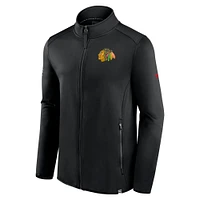 Men's Fanatics  Black Chicago Blackhawks Authentic Pro Full-Zip Jacket