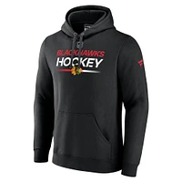 Men's Fanatics  Black Chicago Blackhawks Authentic Pro Pullover Hoodie