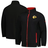 Men's Fanatics  Black Chicago Blackhawks Authentic Pro Rink Coaches Full-Zip Jacket
