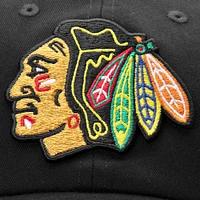 Men's Fanatics Black Chicago Blackhawks Iconic II Fundamental Adjustable Hat