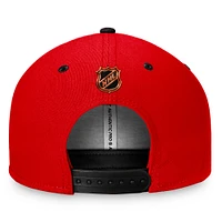 Casquette Snapback Fanatics noire Chicago Blackhawks édition spéciale 2.0 pour hommes