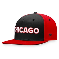 Casquette Snapback Fanatics noire Chicago Blackhawks édition spéciale 2.0 pour hommes