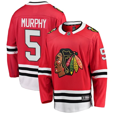 Maillot de joueur échappé des Blackhawks Chicago Fanatics Connor Murphy rouge pour hommes