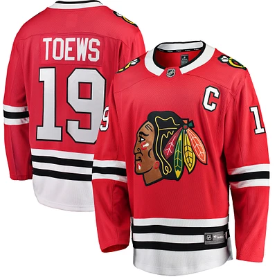 Fanatics pour hommes de marque Jonathan Toews Red Chicago Blackhawks Breakaway - Maillot joueur