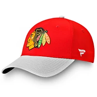 Casquette réglable structurée pour vestiaire Fanatics Red Chicago Blackhawks 2020 pour hommes