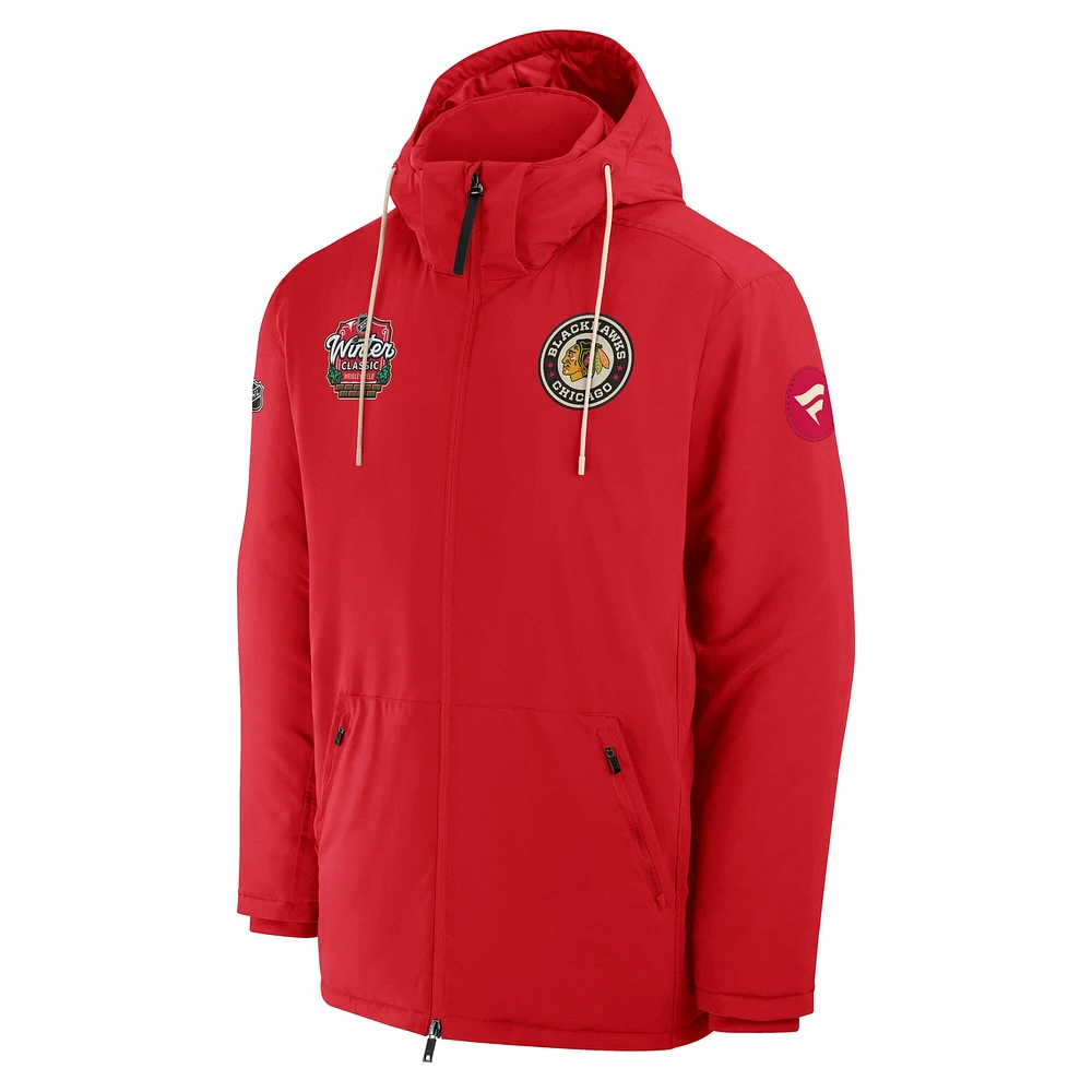 Men's Fanatics  Red Chicago Blackhawks 2025 NHL Winter Classic Full-Zip Insulated Jacket