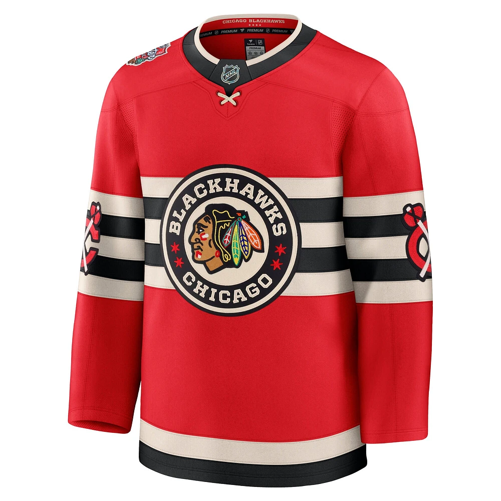 Maillot de qualité supérieure pour homme Fanatics Red Chicago Blackhawks 2025 NHL Winter Classic