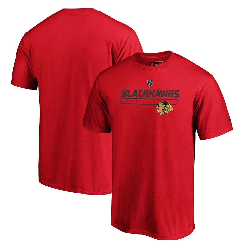 Men's Fanatics  Red Chicago Blackhawks Authentic Pro Prime T-Shirt