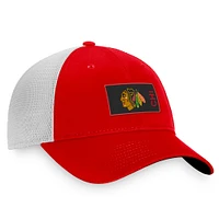 Casquette snapback authentique Pro Rink Trucker Fanatics rouge Chicago Blackhawks pour hommes