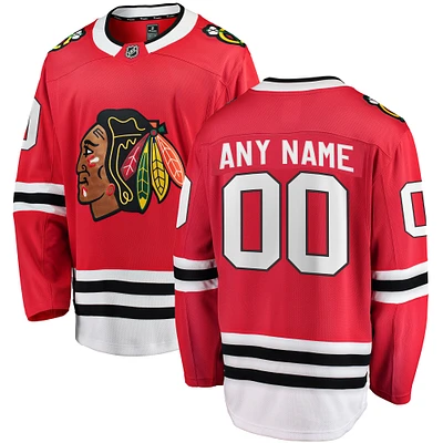 Hommes fanatiques de marque Red Chicago Blackhawks Breakaway - Maillot personnalisé