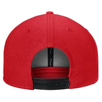 Casquette réglable fondamentale rouge Chicago Blackhawks Fanatics pour hommes