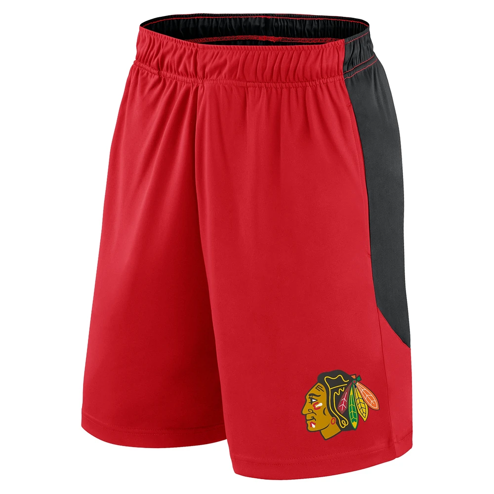 Short rouge Fanatics pour hommes des Blackhawks de Chicago Go Hard