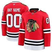 Maillot personnalisé haut de gamme pour homme Fanatics Red Chicago Blackhawks Domicile