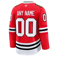 Maillot personnalisé haut de gamme pour homme Fanatics Red Chicago Blackhawks Domicile