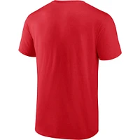 Ensemble de deux t-shirts avec le mot-symbole Fanatics Red Chicago Blackhawks pour hommes