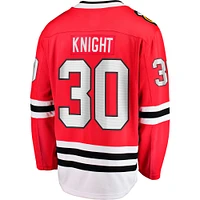 Men's Fanatics Spencer Knight Red Chicago Blackhawks Home Breakaway Jersey