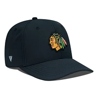 Men's Levelwear Black Chicago Blackhawks  Rise Flex Hat