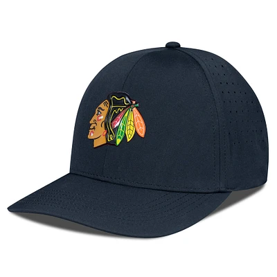 Men's Levelwear Black Chicago Blackhawks Zeta Insignia Core Flex Hat
