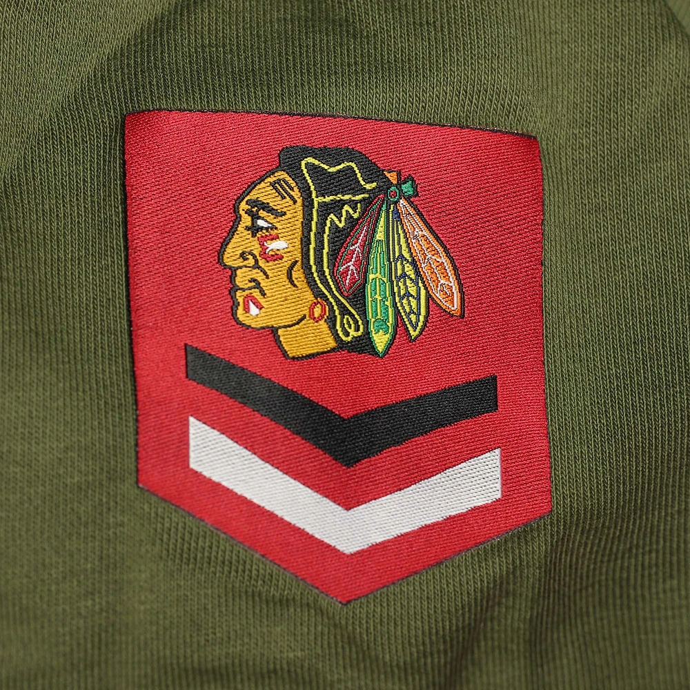 Sweat à capuche vert Levelwear pour hommes des Blackhawks de Chicago Delta Shift