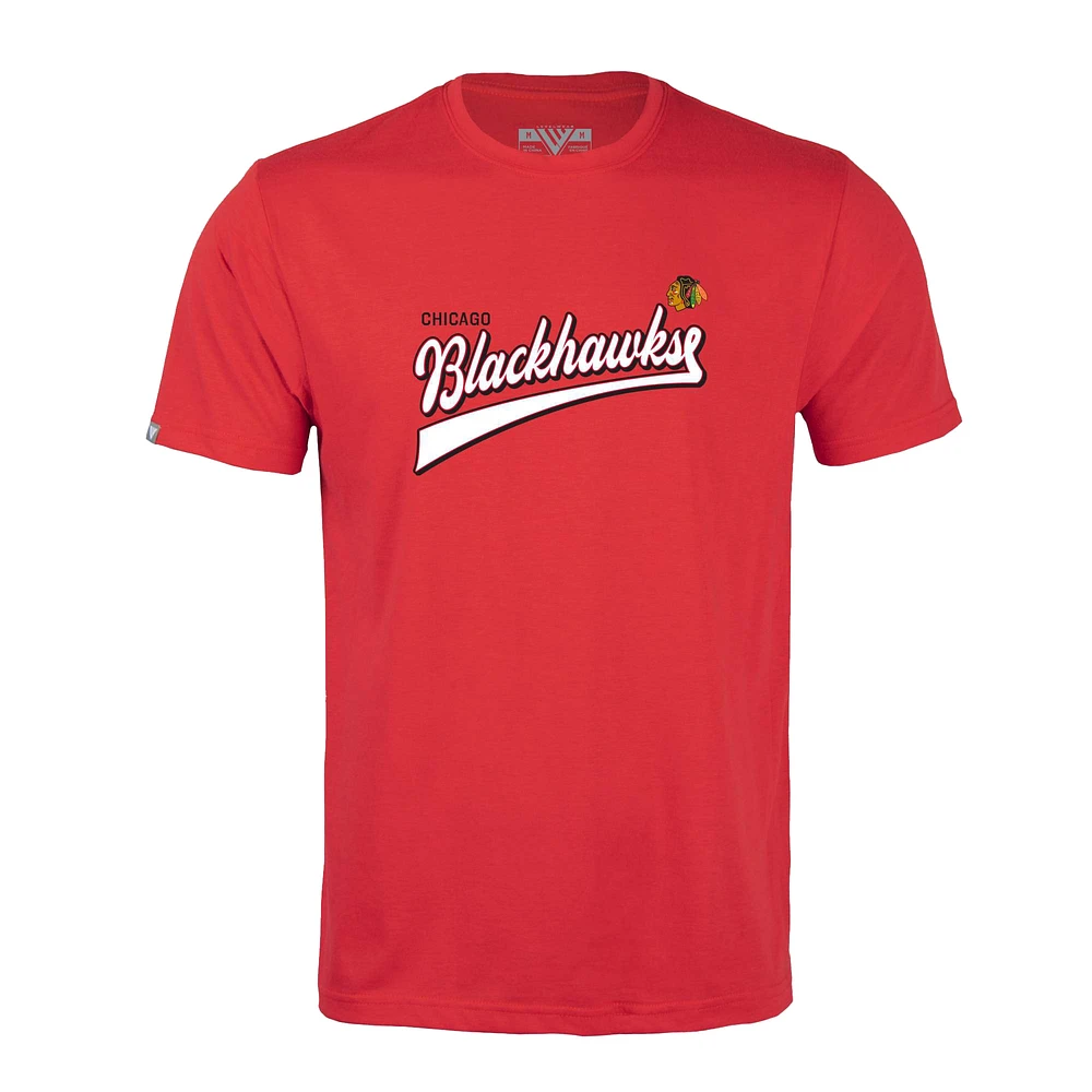 Men's Levelwear Red Chicago Blackhawks Richmond Retro Team 2.0 T-Shirt