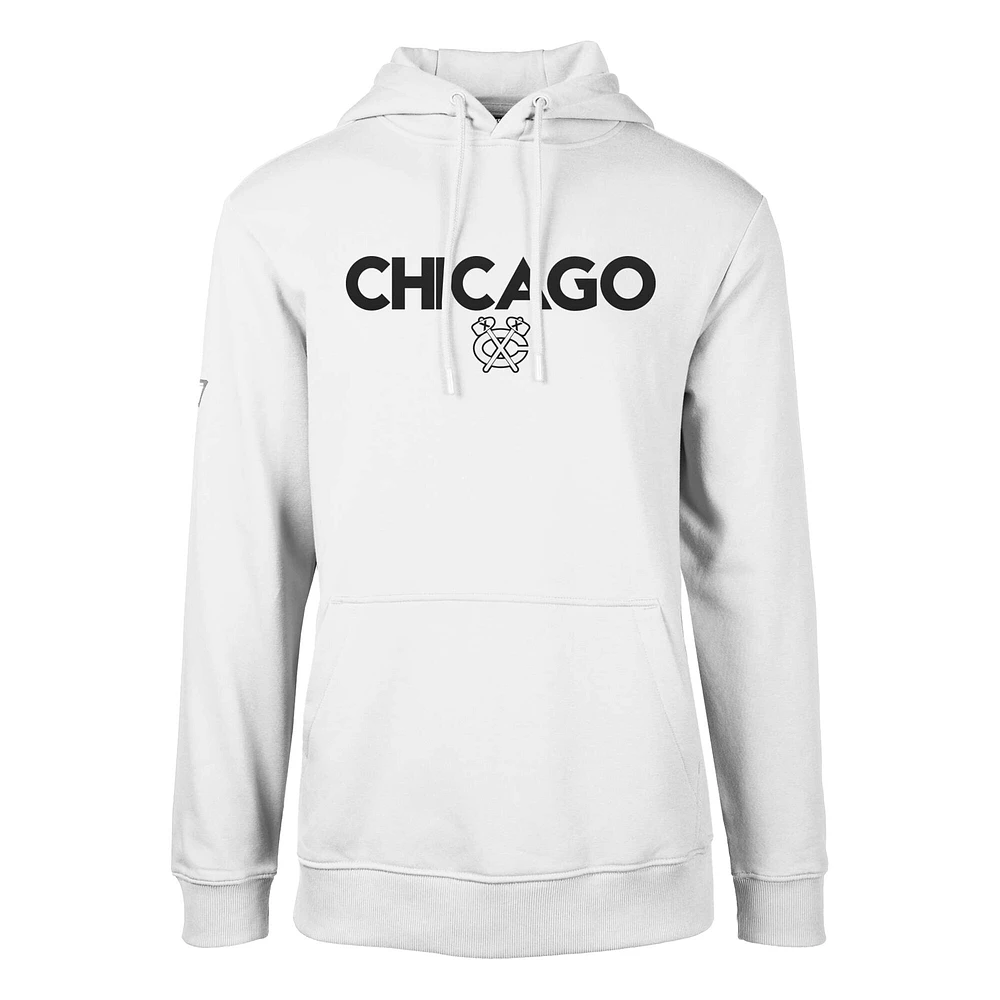 Sweat à capuche blanc Chicago Blackhawks Podium City Capsule pour homme de Levelwear