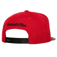 Casquette Snapback Day One Mitchell & Ness pour hommes, noir/rouge, Chicago Blackhawks