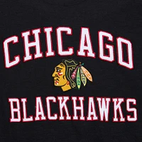 T-shirt flammé légendaire des Blackhawks de Chicago noir Mitchell & Ness pour hommes