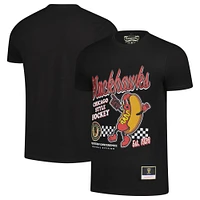 T-shirt noir Mitchell & Ness pour homme avec motif de cuisine locale Chicago Blackhawks